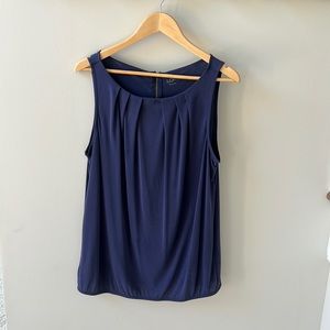 Navy pleaded summer top